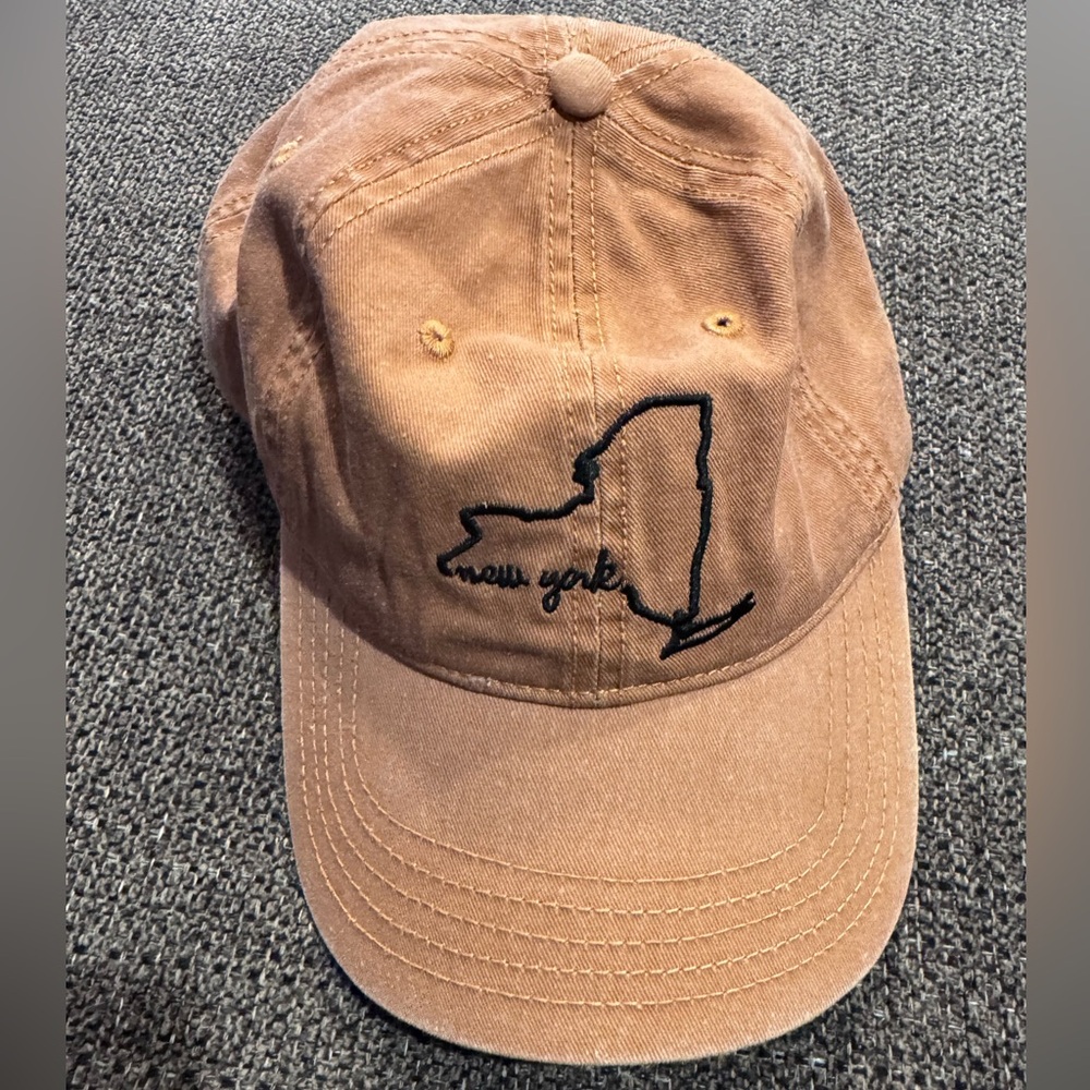 Tan New York Embroidered Cap